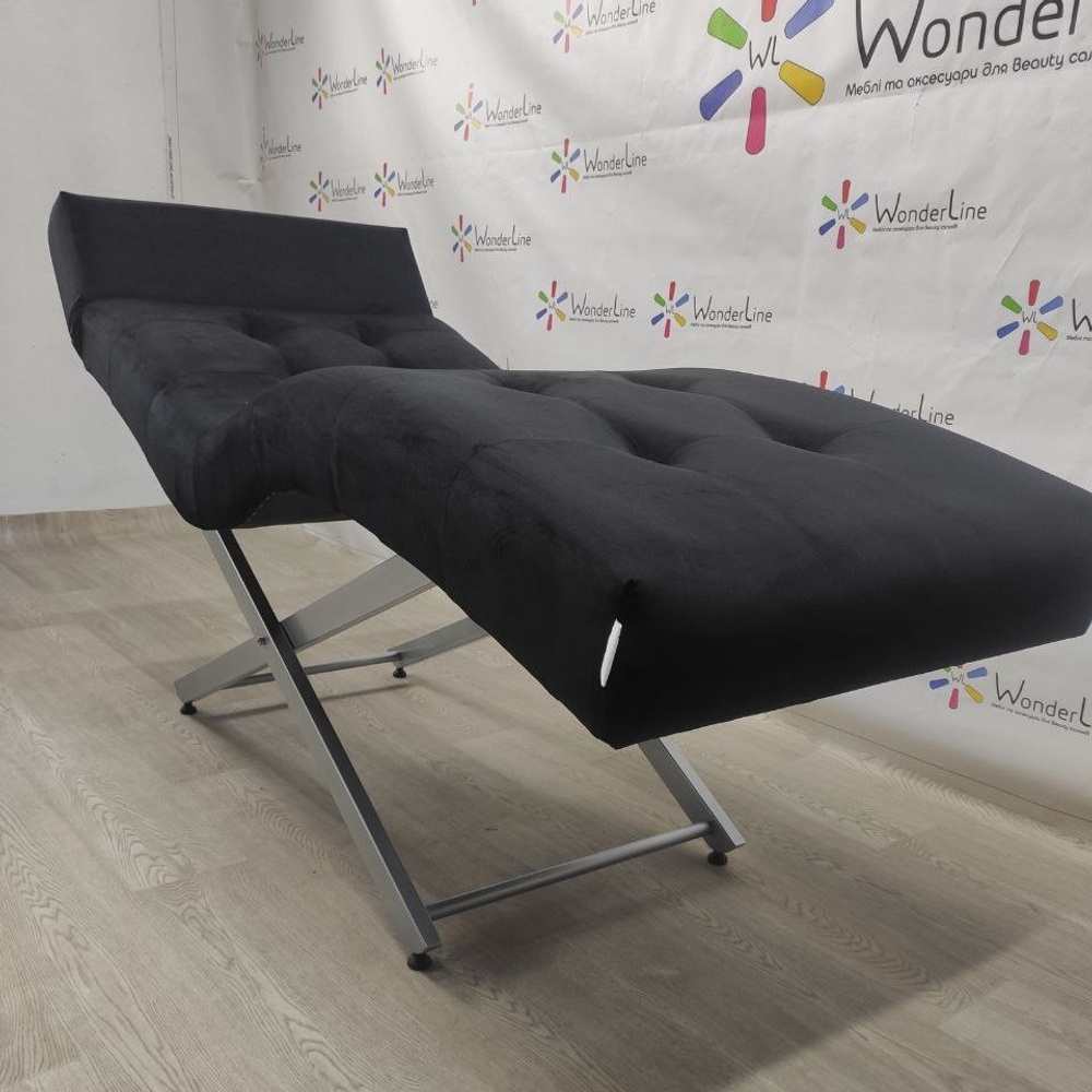 Анатомічна кушетка Tertio Silver для лашмейкерів та бровістів