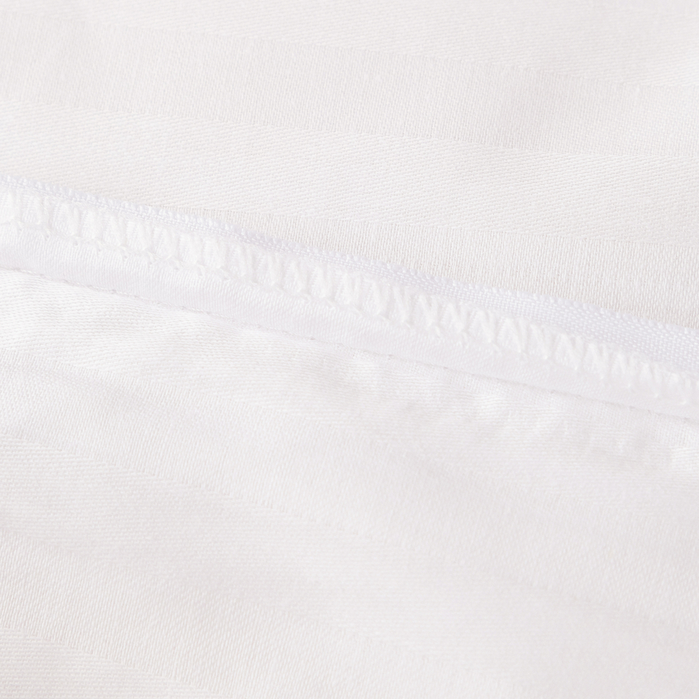 Пододеяльник Страйп Сатин Однотонный Отель белый 100% Хлопок 1x1 P1CTH036180215