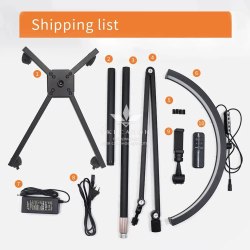 Безтіньова Led лампа для бьюті майстра універсальна HD-M40X 36W на колесах