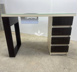 Маникюрный стол Mark SM-100 с вытяжкой и защитным стеклом