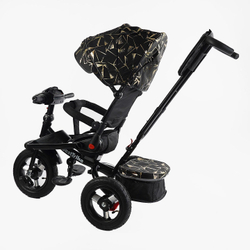 Дитячий триколісний велосипед Best Trike 6088 F надувні/фара, з USB, пультом, батьківською ручкою