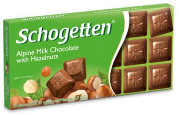 Шоколад Schogetten Alpine Milk With Hazelnuts 100 г