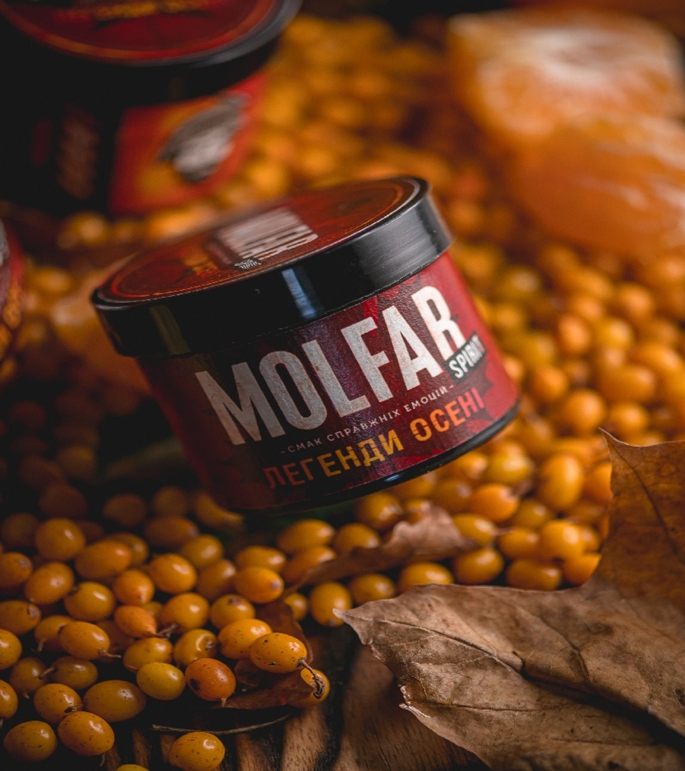 Табак Molfar Легенды Осени (Мольфар - Облепиховый чай, Имбирь, Юдзу) |  Spirit Line 40г