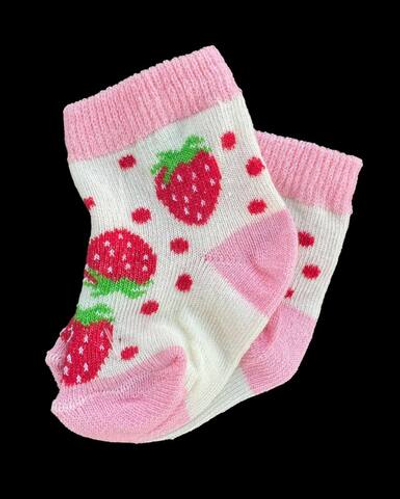 Шкарпетки "Полуничка", котон ТМ "Karatepe socks" (0-6 міс)
