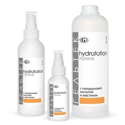 Тоник для лица с гиалуроновой кислотой и эластином серии Hydratation, Гельтек