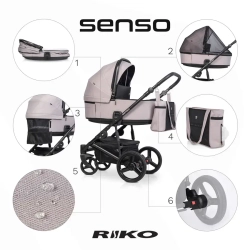 Универсальная коляска 2 в 1 Riko Senso