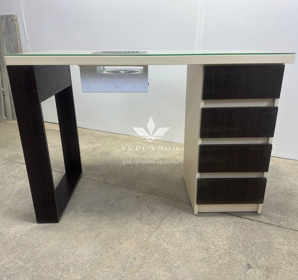 Маникюрный стол Mark SM-100 с вытяжкой и защитным стеклом