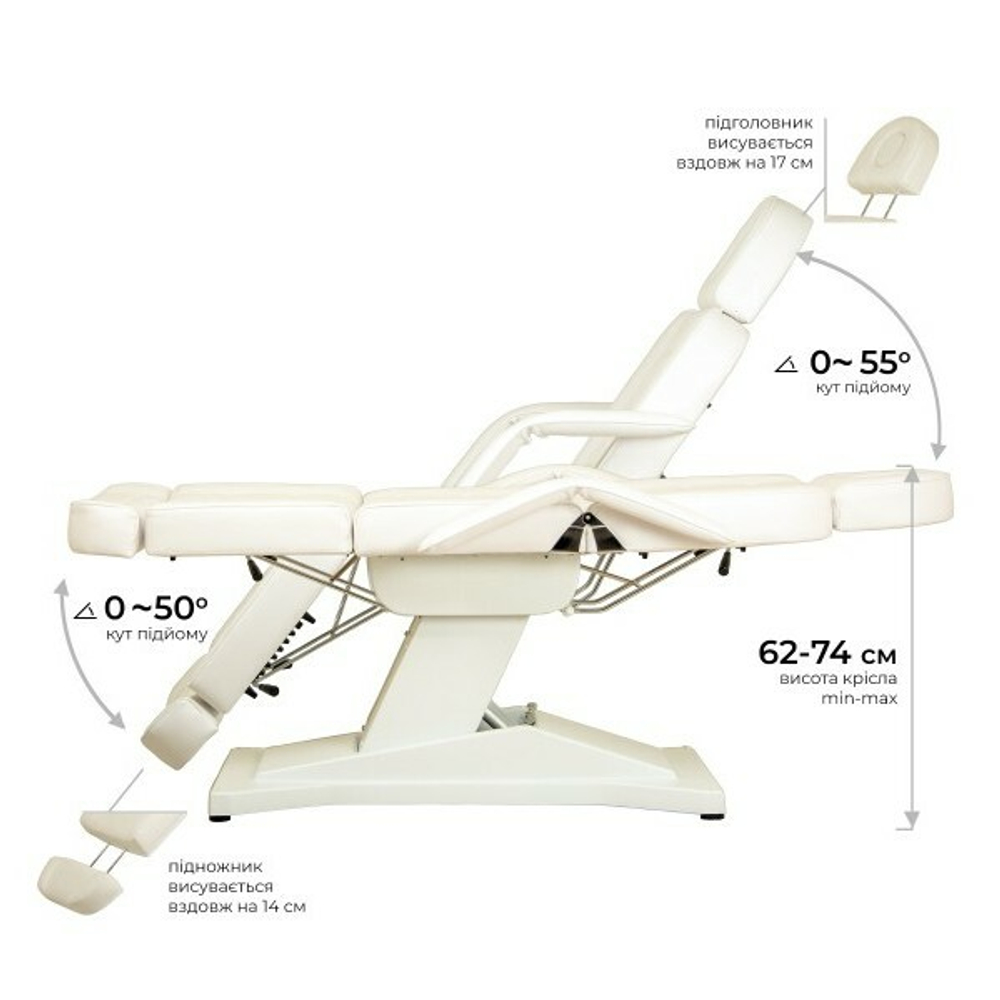 Косметологічна кушетка 271 (1 мотор)