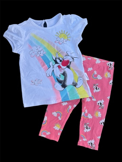 Костюм 2в1: футболка, бриджі "Looney Tunes", бавовна ТМ "OVS" (92 см)