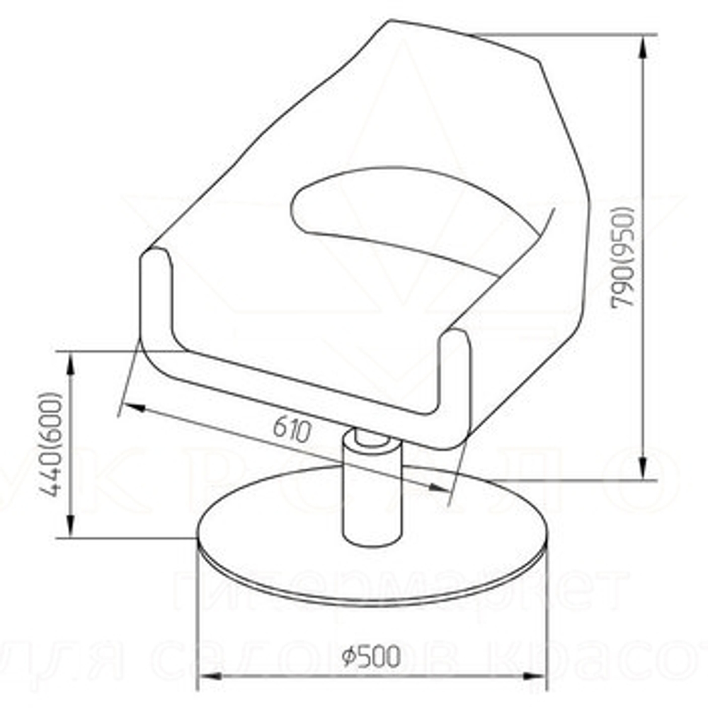 Парикмахерское кресло Monaco