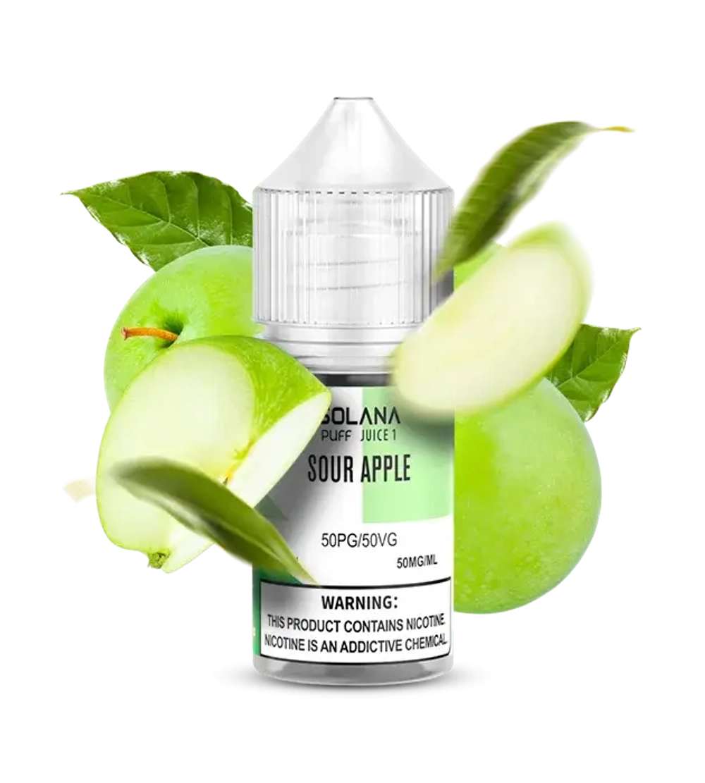 Солевая Жидкость Solana Sour Apple (Солана Кислое Яблоко) 30ml 50mg