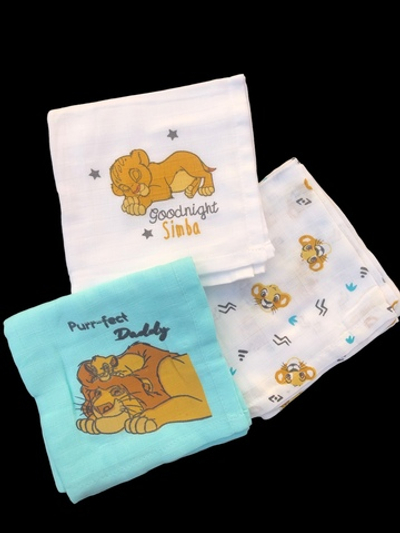 Серветка (хусточка, пелюшка), муслін ТМ "Disney"