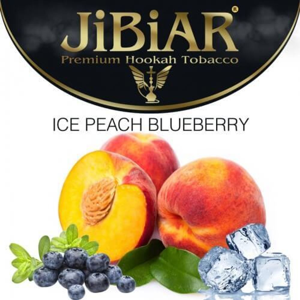 Тютюн Jibiar Ice Peach Blueberry (Джибіар Лід Персик Чорниця) 100g (термін придатності закінчився)