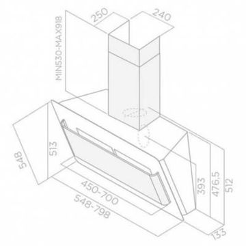 Витяжка ELICA BELT LUX BL/F/80