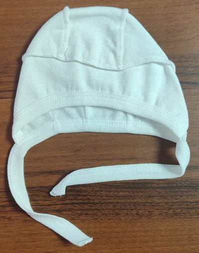 Шапочка із зав'язками, футер ТМ "Пеппі" (0-1 міс, 36 см)