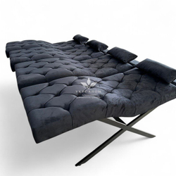 Анатомічна кушетка Mark 444-10 з гудзиками для лашмейкерів та бровістів