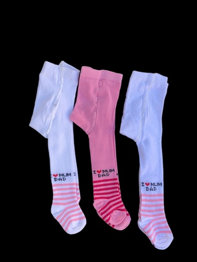 Колготки "I love mum dad", бавовна ТМ "Aleyna"