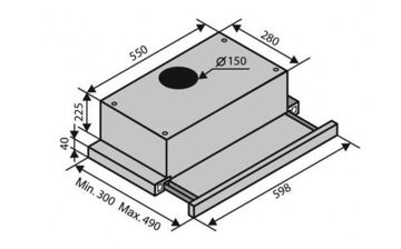 Витяжка VENTOLUX GARDA 60 WH (1200) IT