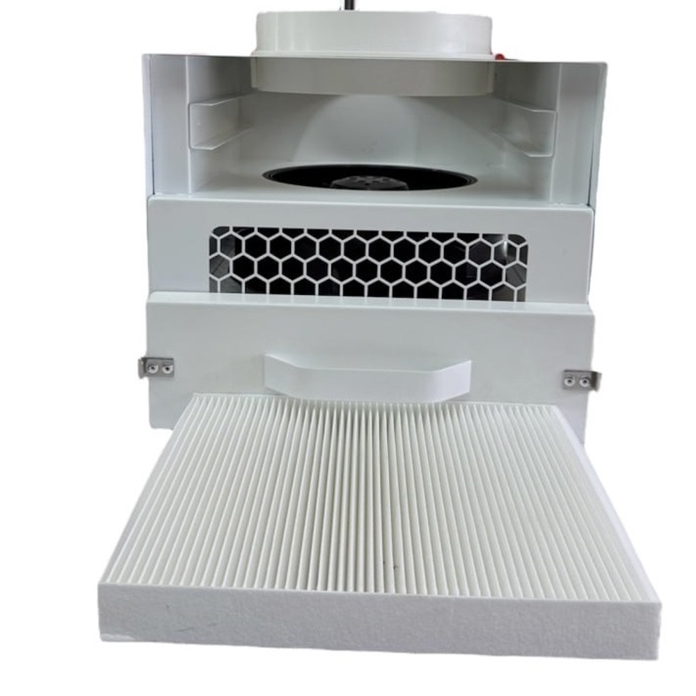 Профессиональная мобильная вытяжка для маникюра и педикюра Fusion Plus Premium, крашенная нержавеющая сталь