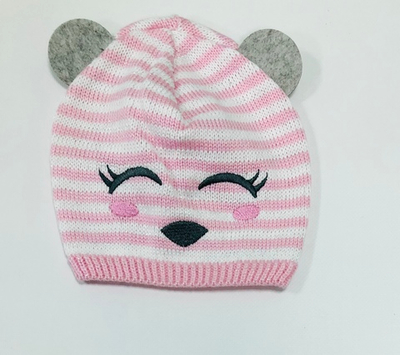 Шапочка "Мишеня", акрил, люрекс ТМ "Alex" (р. 44-48)