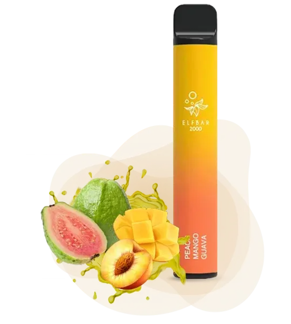 Elf Bar 2000 - Peach Mango Guava (5% nic)