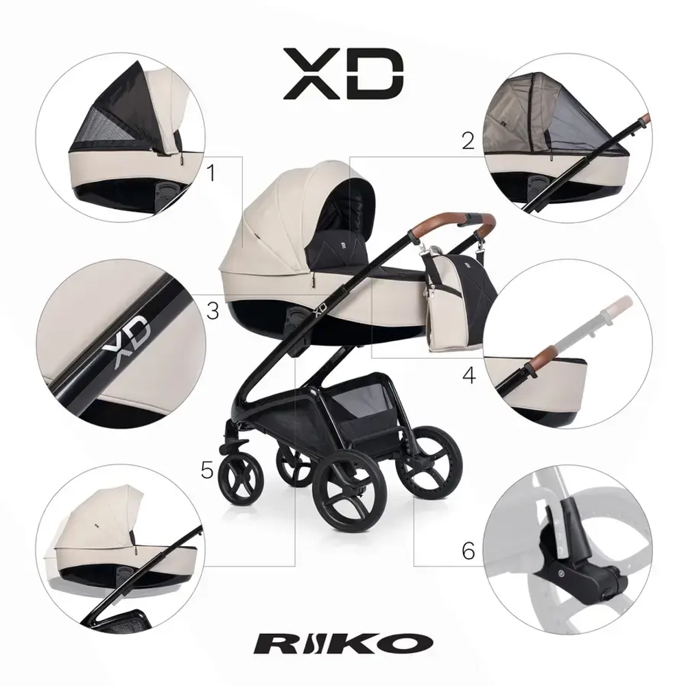 Универсальная коляска 2 в 1 Riko XD PRO