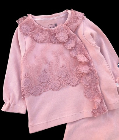 Комплект 2в1: кофта, повзунки "Пудрова мрія", бавовна ТМ "Caramell"