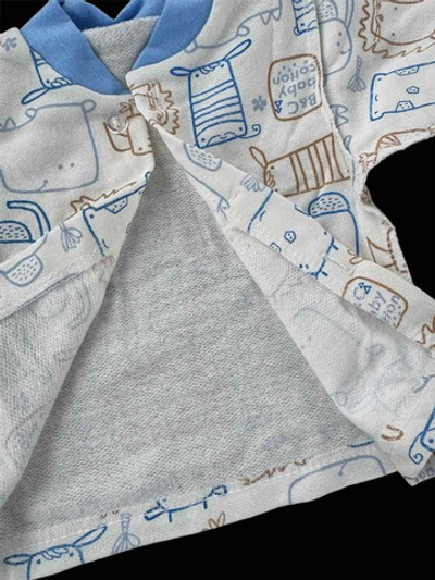 Комплект 3в1: кофта, повзунки, шапочка "Малятко", футер ТМ “Пташка”