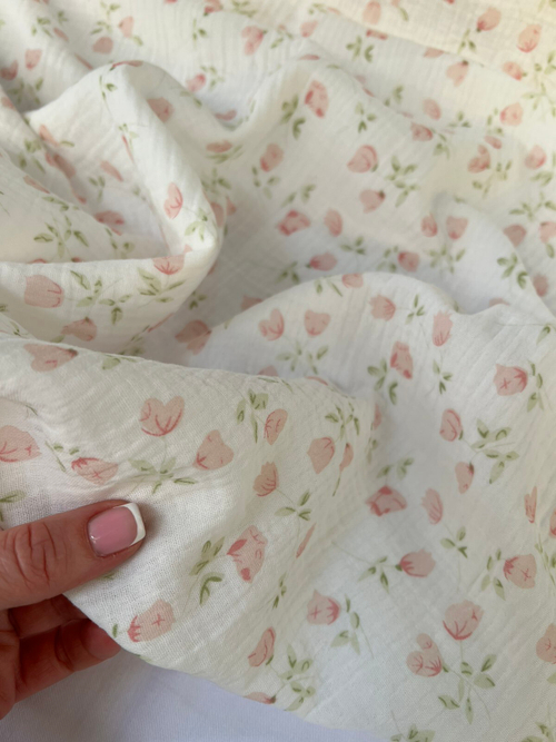 Муслин жатый принт