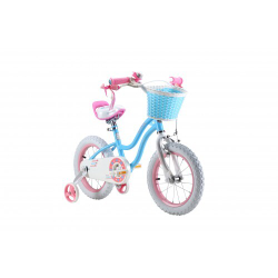 Детский двухколесный велосипед для девочки Royal Baby Stargirl 16 дюймов RB16G-1  с корзиной