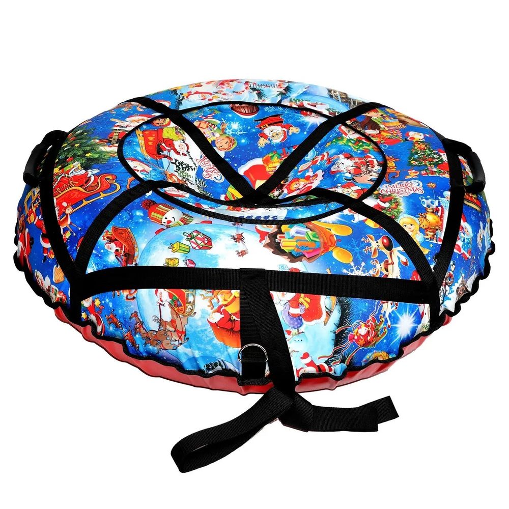 Надувные ватрушки тюбинги "New Year " диаметр 100 см. (Оксфорд, ПВХ)