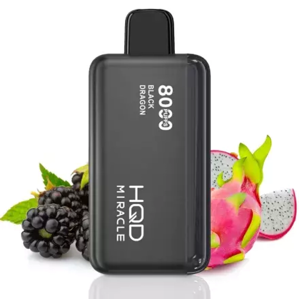 HQD Miracle 8000 Black Dragon (5% nic)