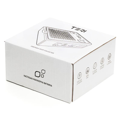 Настольная маникюрная вытяжка с HEPA фильтром Teri Turbo M, цвет черный (сетка металлик)