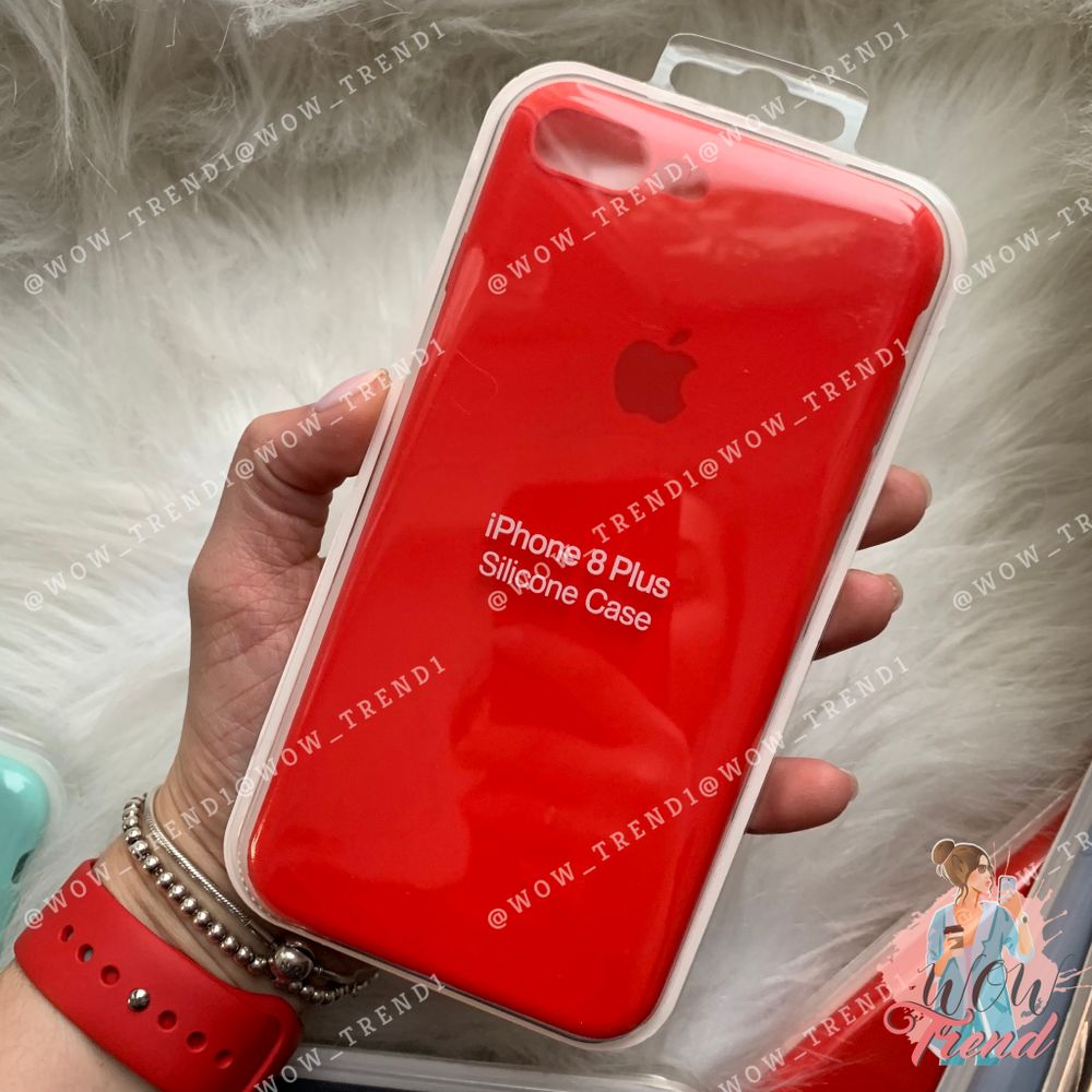 Чехол iPhone 7/8 Plus Silicone Slim Case /red/