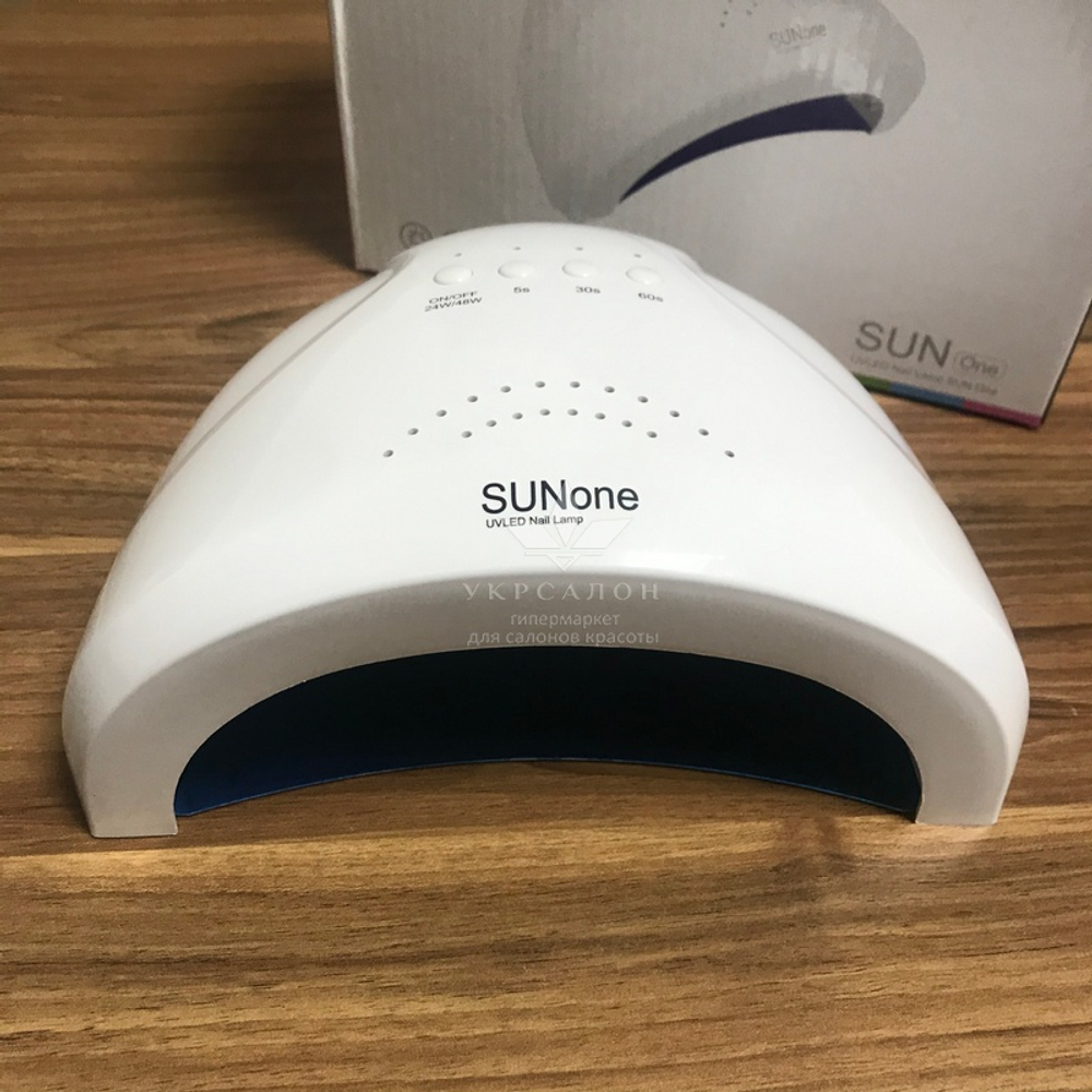 Лампа для манікюру led + uv sun one, 48w