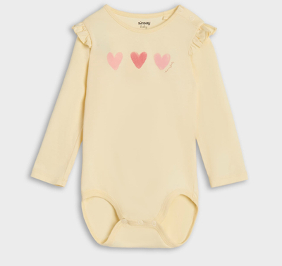 Боді з довгим рукавом "Love", бавовна, мустанг ТМ "Sin Say" (80 см)