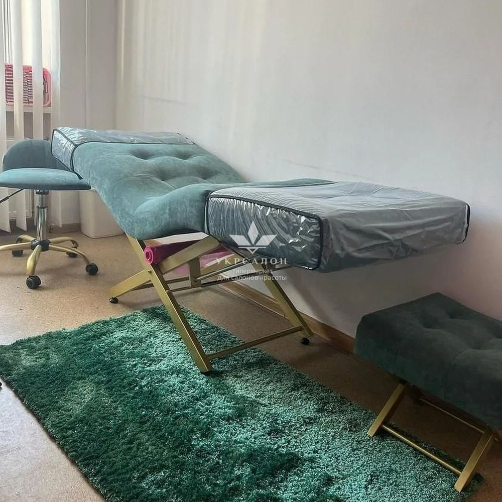 Анатомічна кушетка Tertio 2 Gold для лешмейкерів та бровістів