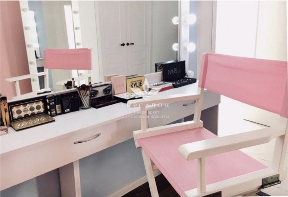 Складной стул для визажа Apolo 4 white