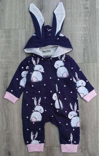 Ромпер з капюшоном, двунитка "Murat Baby"