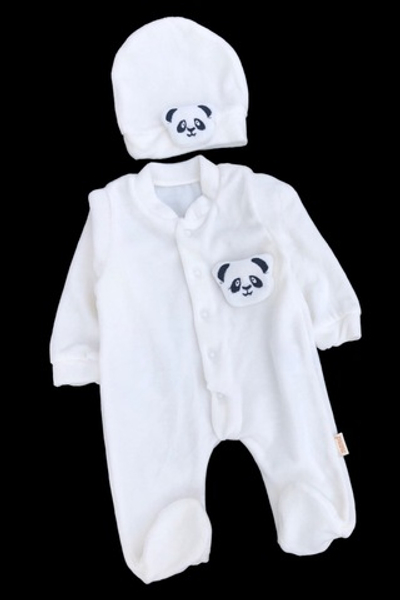 Чоловічок з шапочкою "Панда", велюр ТМ ""