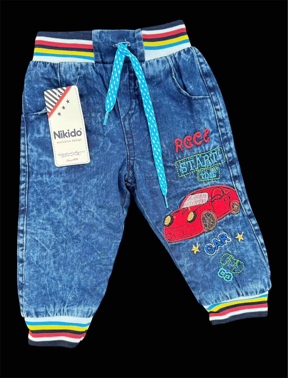 Джинси "Авто", джинс на махрі ТМ "Nikido"