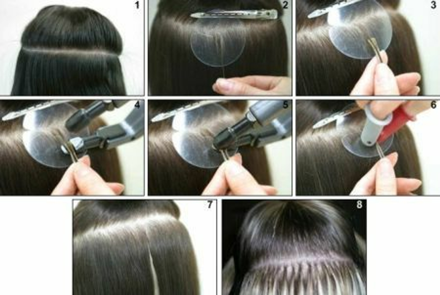 Етапи зняття гарячого нарощування волосся