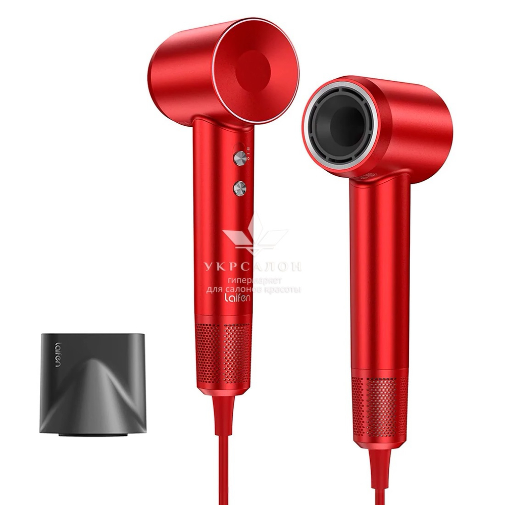 Фен Laifen профессиональный с ионизацией, 1 насадка, красный