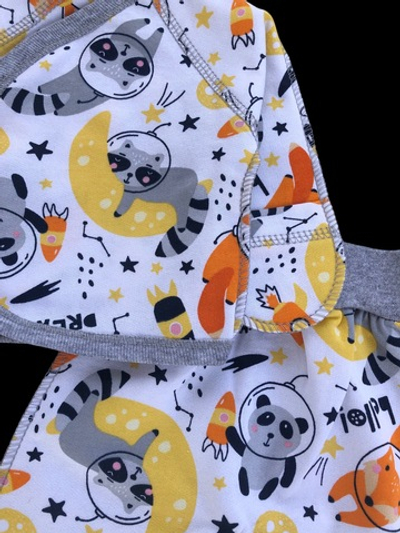 Комплект 2в1: льоля, повзунки "Принт", футер ТМ “Happy ToT” (50 см)