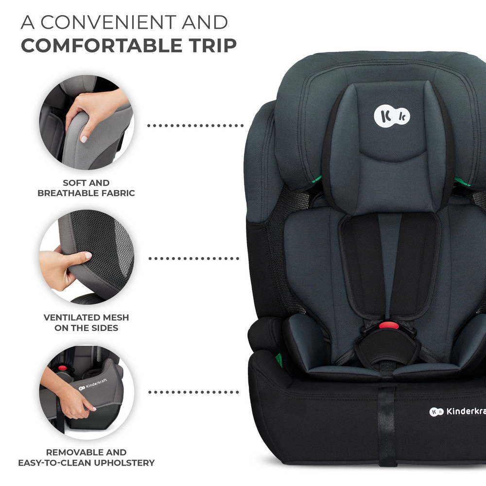 Автокрісло дитяче Kinderkraft Comfort Up i-Size 1/2/3 (9-36 кг)