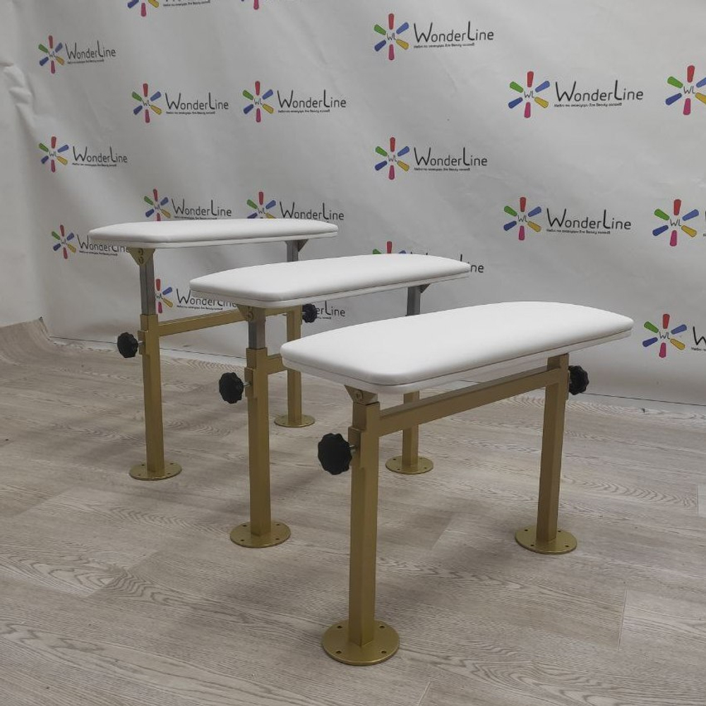 Подставка для педикюра Tertio 7 с регулировкой высоты на золотых ножках