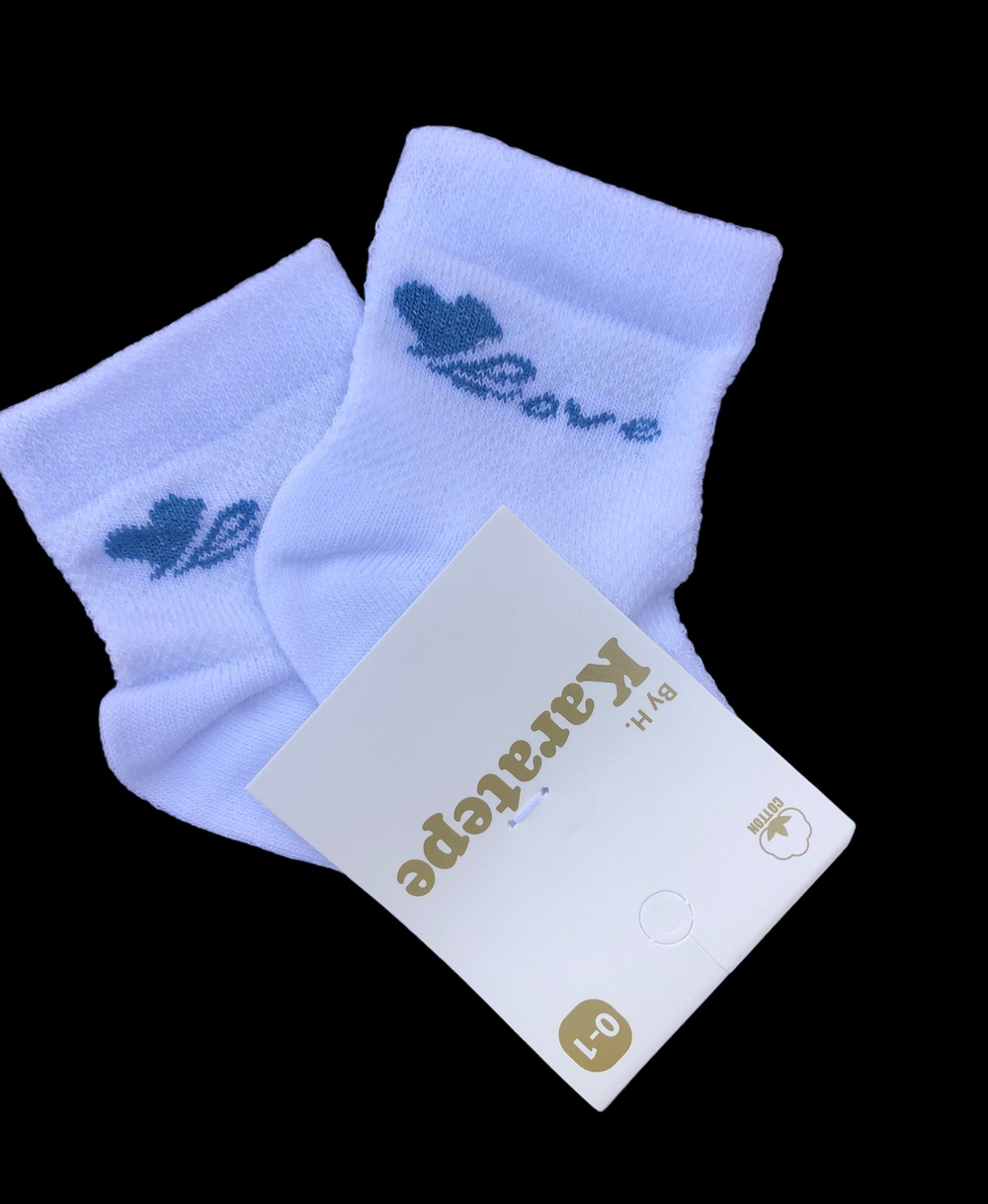 Шкарпетки "Love", котон ТМ "Karatepe socks" (0-6 міс)