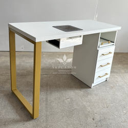 Маникюрный стол Mark SM-100 с вытяжкой и металлической ножкой