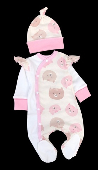 Чоловічок із шапочкою "Принт", інтерлок ТМ"Happy ТОТ" (62 см)