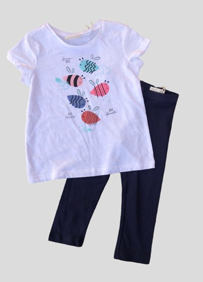 Костюм 2в1: футболка, бриджі "Bee", бавовна ТМ "OVS" (104 см)